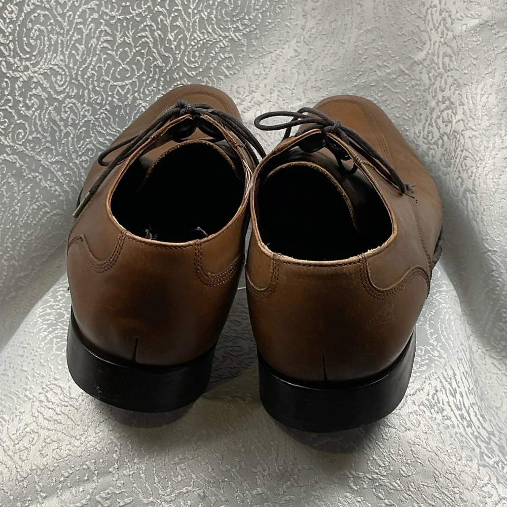Johnston & Murphy Men's Tan‎ Leather Oxfords
